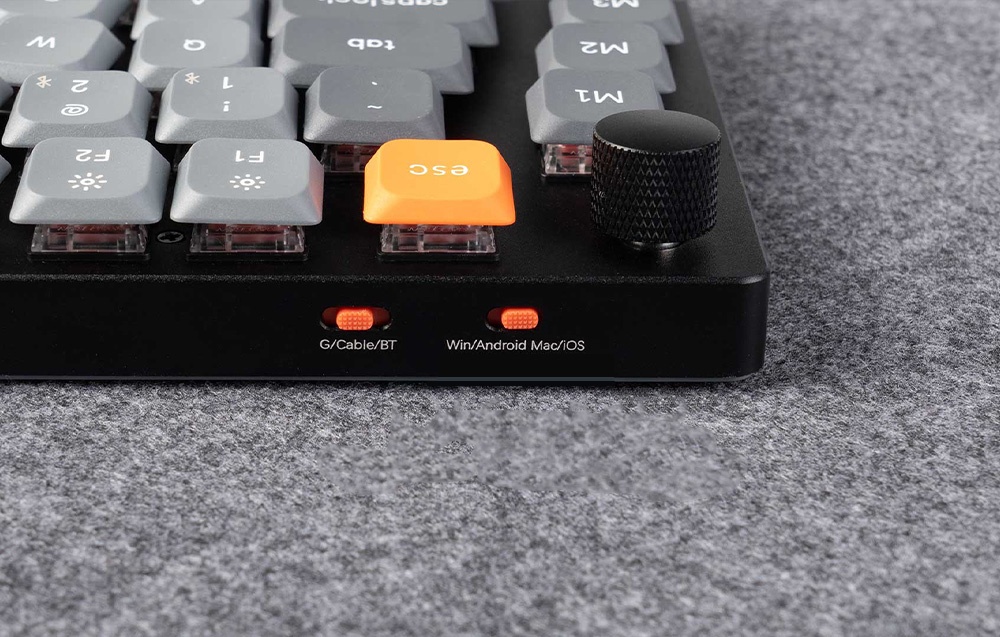 Keychron K17 Max RGB Brown Switch Wireless Low Profile Klaviatūra (Juodas) [K17M-H3]. aprašymas - Prekės nuotrauka
