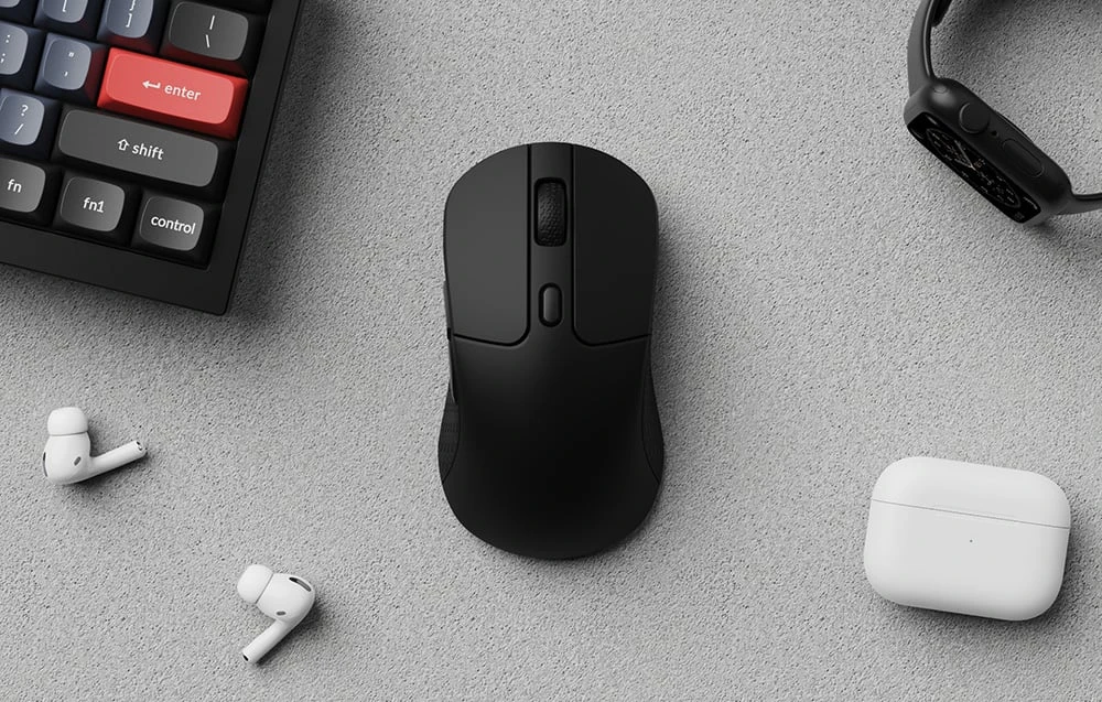 Belaidė žaidimų pelė Keychron M3 Wireless, Juoda aprašymas - Prekės nuotrauka Belaidė žaidimų pelė Keychron M3 Wireless, Juoda aprašymas - Prekės nuotrauka