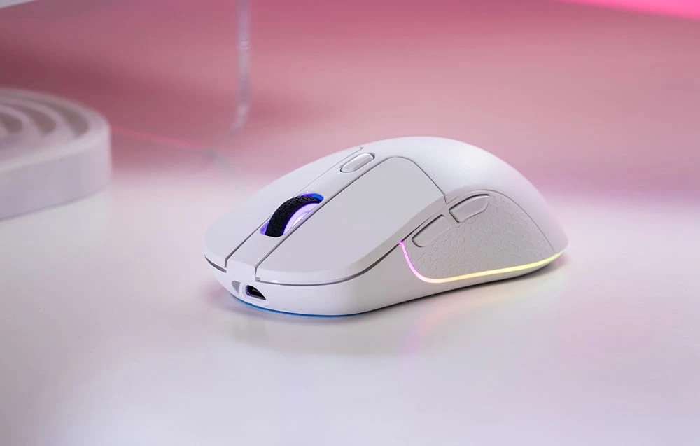 Keychron M3 RGB balta belaidė pelė | 26000 DPI | 1000 Hz aprašymas - Prekės nuotrauka