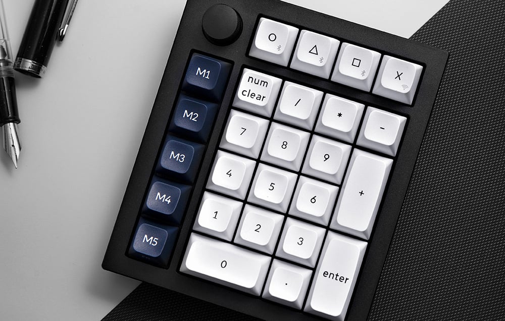 Keychron Q0 Max RGB Wireless Numeric Klaviatūra, Raudona Switch (Juodas) [Q0M-M1]. aprašymas - Prekės nuotrauka