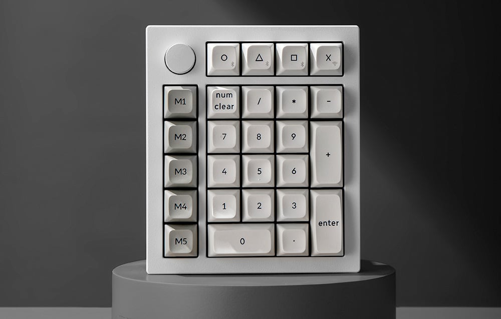 Keychron Q0 Max RGB Wireless Numeric Klaviatūra, Raudona Switch (Juodas) [Q0M-M1]. aprašymas - Prekės nuotrauka
