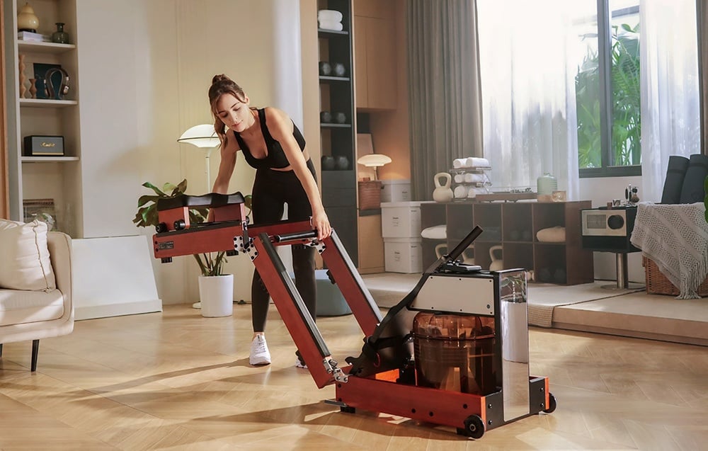 KINGSMITH WM10 PRO Folding Rowing Machine (Walnut) aprašymas - Prekės nuotrauka