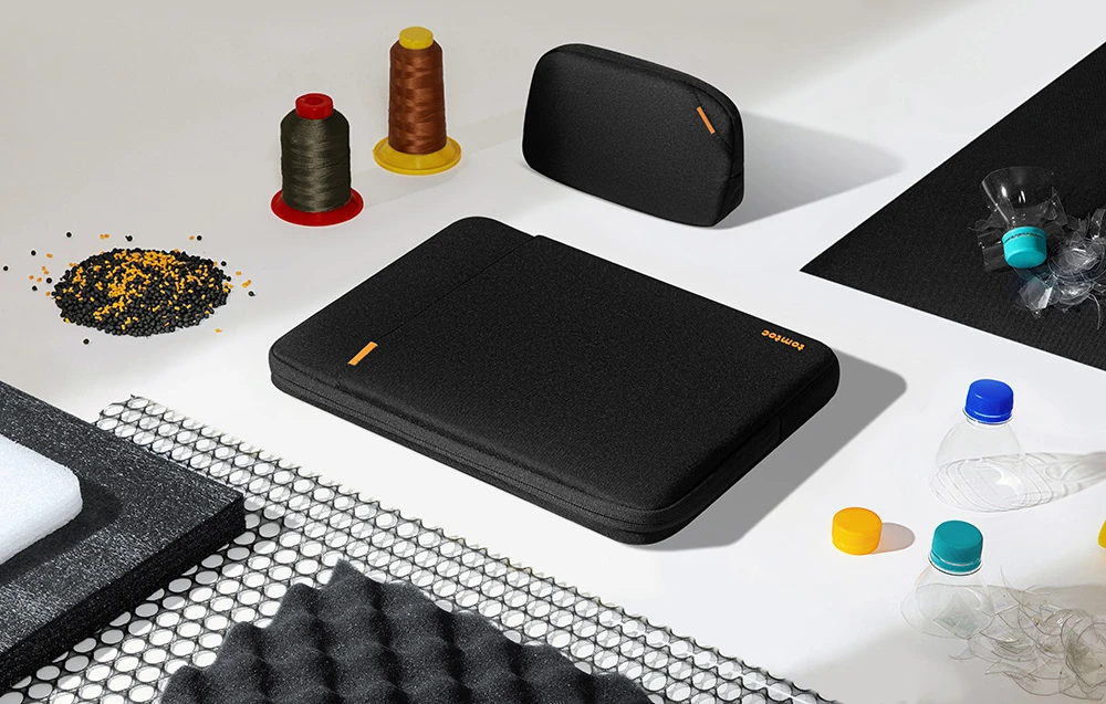 Nešiojamas kompiuteris Sleeve Kit 14'' Tomtoc Defender-A13 (juodas) aprašymas - Prekės nuotrauka