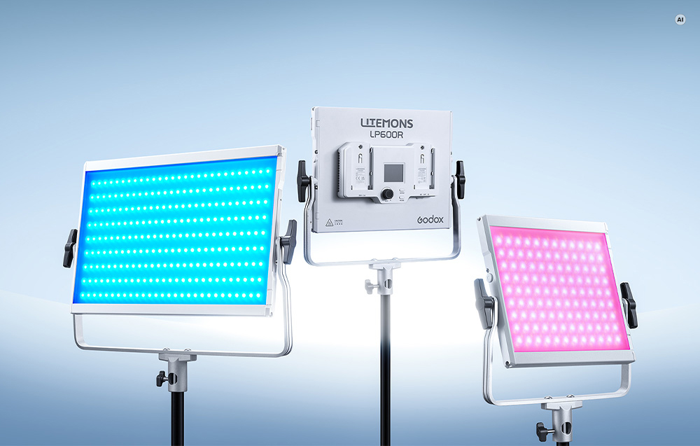 Apšvietimo įranga - Godox Litemons LP400R RGB LED panelė 1800K-10000K aprašymas - Prekės nuotrauka