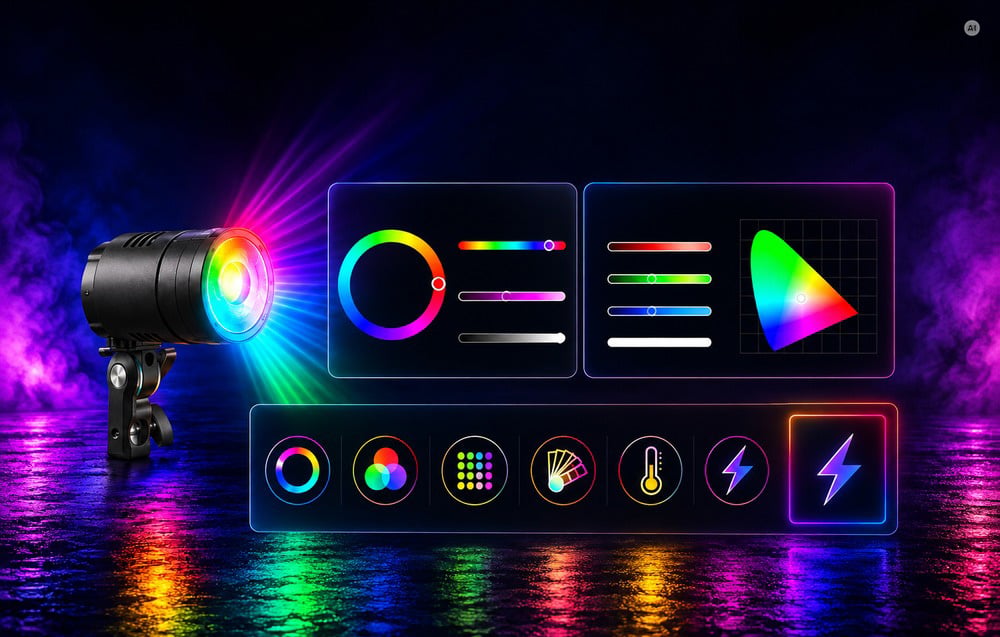 LED Photography Light GODOX RS100R aprašymas - Prekės nuotrauka