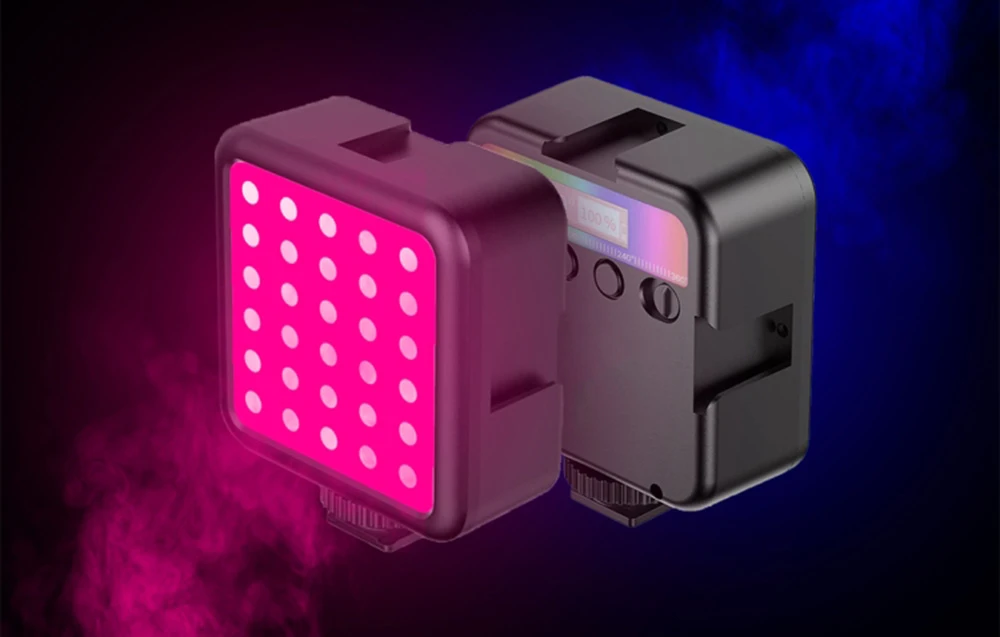 Puluz LED RGB lempa kamerai aprašymas - Prekės nuotrauka Puluz LED RGB lempa kamerai aprašymas - Prekės nuotrauka