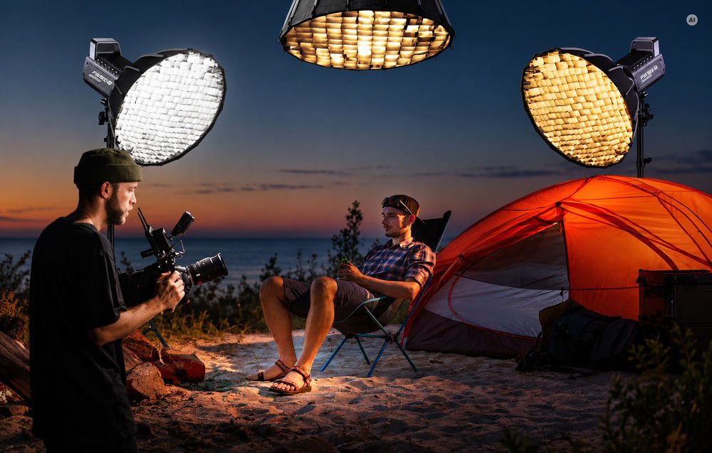 LED Studijos Šviestuvas - Neewer FS150B Dvispalvis 130 W, 2 700–6 500 K, LED aprašymas - Prekės nuotrauka