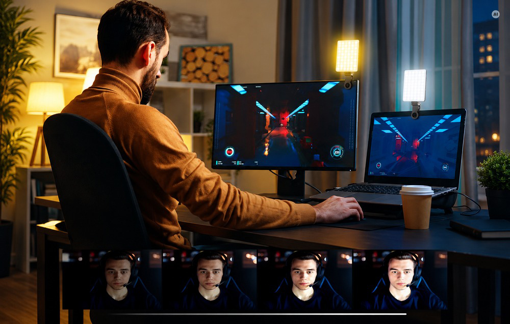 LED Šviestuvas - Neewer BASICS VL67B Studijinis LED Šviestuvas 2500–8500 K 0–100 % CRI/TLCI 97 12 Efektų 2 000 mAh USB-C Baltas aprašymas - Prekės nuotrauka