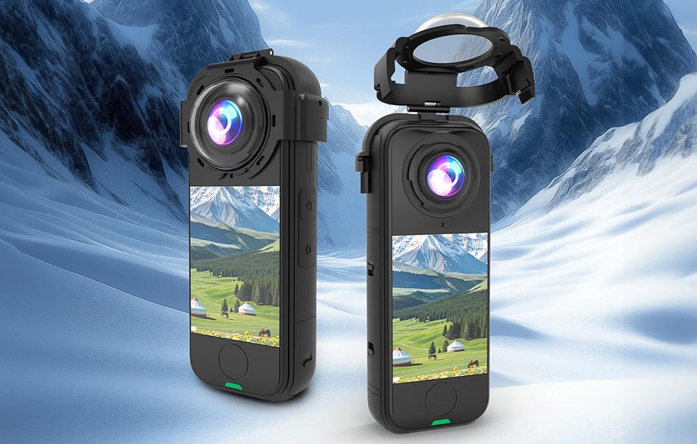 Apsauginis objektyvo dėklas su grūdintu stiklu „Puluz“, skirtas „Insta360 X4 Air“ aprašymas - Prekės nuotrauka Apsauginis objektyvo dėklas su grūdintu stiklu „Puluz“, skirtas „Insta360 X4 Air“ aprašymas - Prekės nuotrauka