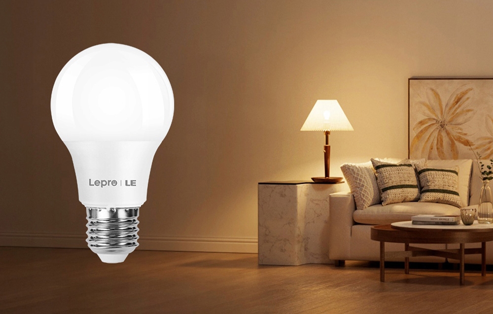 LEPRO 100089-WW-EU-3 LED Bulb, E27, A60, 8.5W (60W), 806 lm, 2700K (warm baltas), 180°, 3-pack aprašymas - Prekės nuotrauka