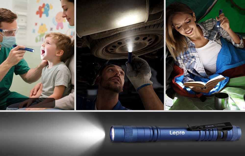 LEPRO 120023L-BU-2 Flashlight, 2-pack aprašymas - Prekės nuotrauka