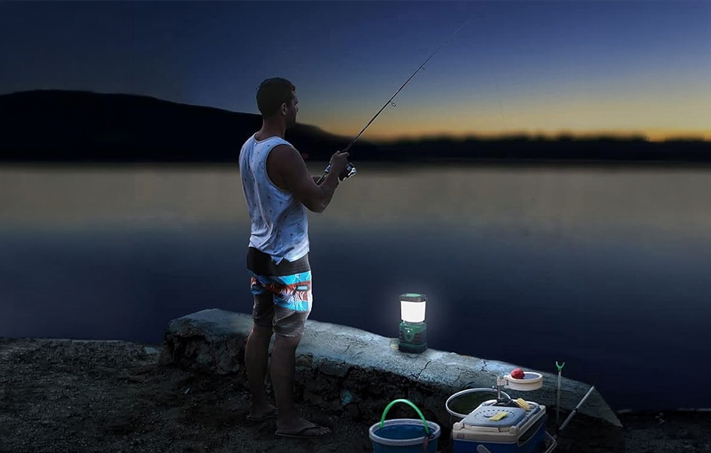 LEPRO 3300008 Camping Lamp, 1000 lm, 3600 mAh aprašymas - Prekės nuotrauka