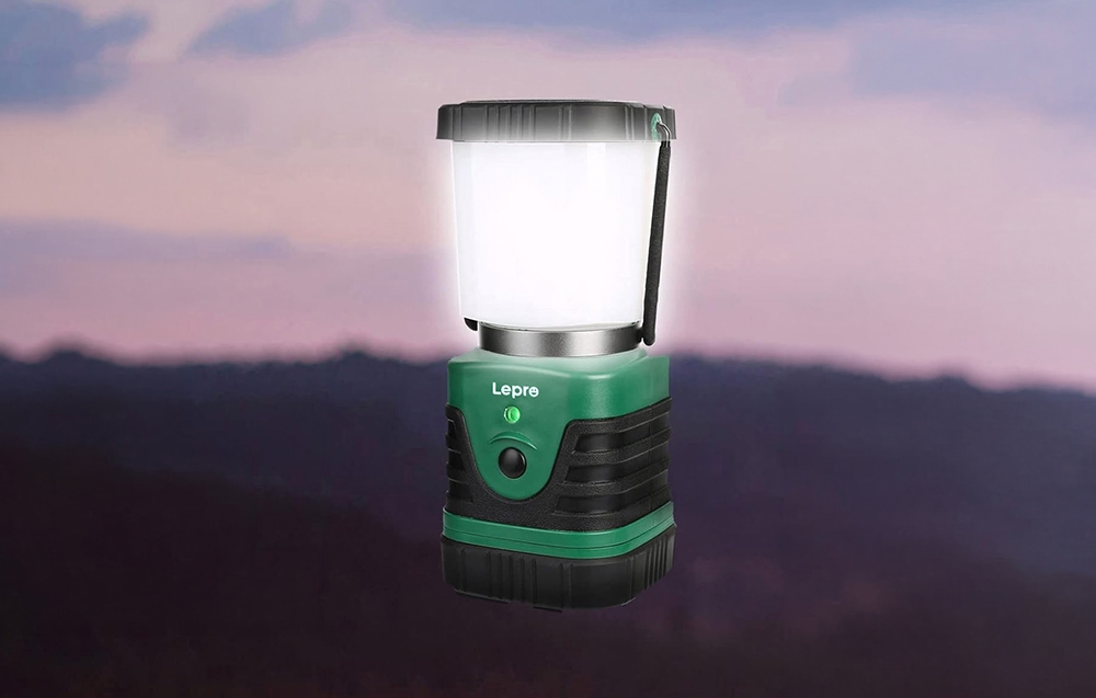 LEPRO 3300008 Camping Lamp, 1000 lm, 3600 mAh aprašymas - Prekės nuotrauka