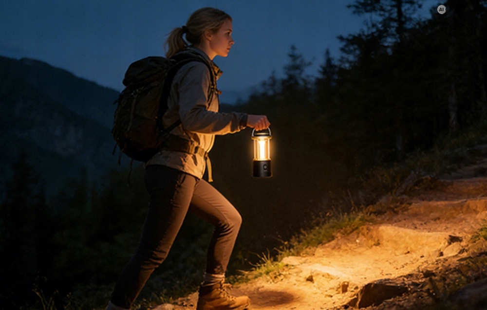 LEPRO 330043-BK Camping Lamp, 1,100 lm aprašymas - Prekės nuotrauka