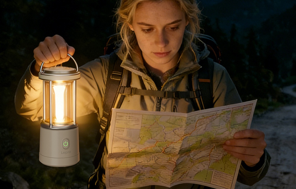 Lepro 330043 Camping Lamp, 1000 lm aprašymas - Prekės nuotrauka Lepro 330043 Camping Lamp, 1000 lm aprašymas - Prekės nuotrauka