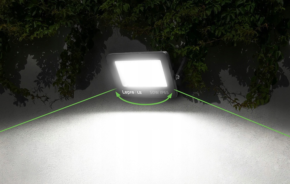 LEPRO 340003-DW-EU 50W 5000 lm 5000 K IP65 LED Floodlight aprašymas - Prekės nuotrauka