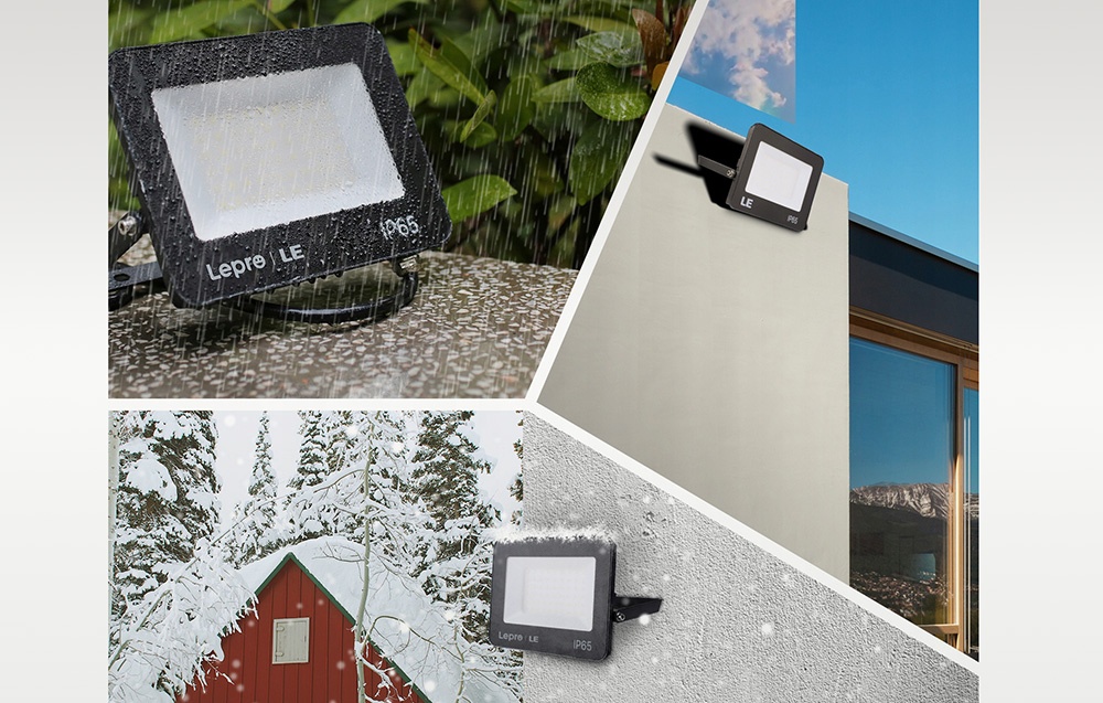 LEPRO 340003-DW-EU 50W 5000 lm 5000 K IP65 LED Floodlight aprašymas - Prekės nuotrauka