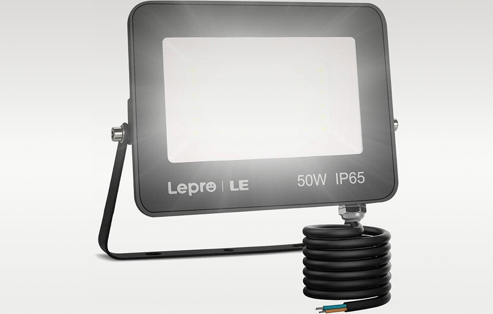 LEPRO 340003-DW-EU 50W 5000 lm 5000 K IP65 LED Floodlight aprašymas - Prekės nuotrauka