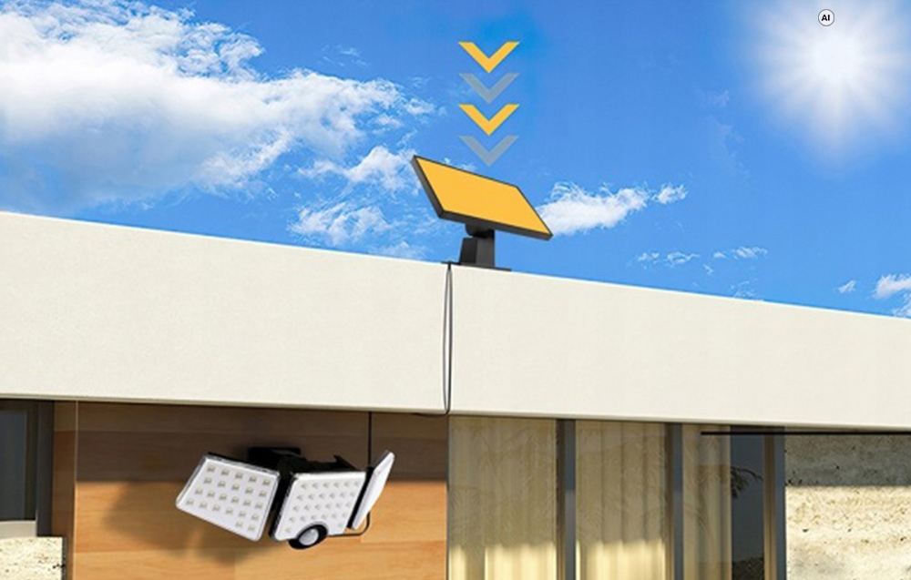 LEPRO 640005-DW-2 Solar Lamp, 2 vnt. aprašymas - Prekės nuotrauka