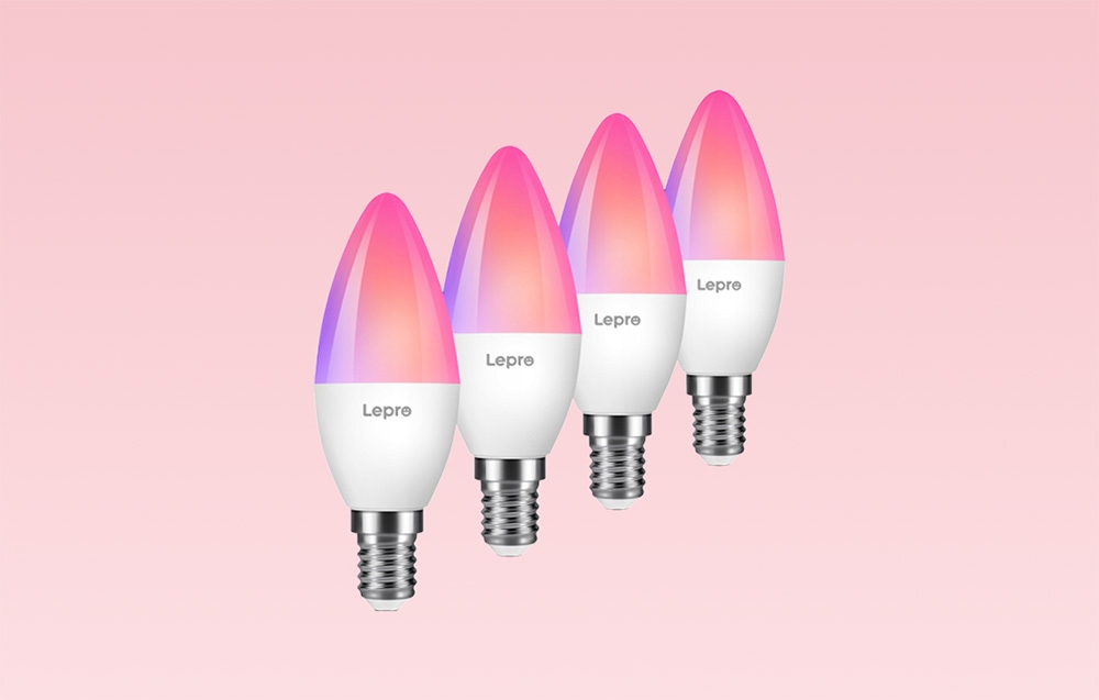 LEPRO BC1-EU-4 C37 RGBCW Wi-Fi LED Bulb aprašymas - Prekės nuotrauka