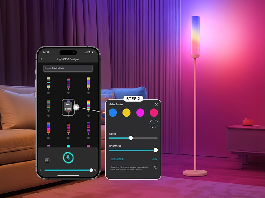 LEPRO O1 2300lm RGB Floor Lamp aprašymas - Prekės nuotrauka