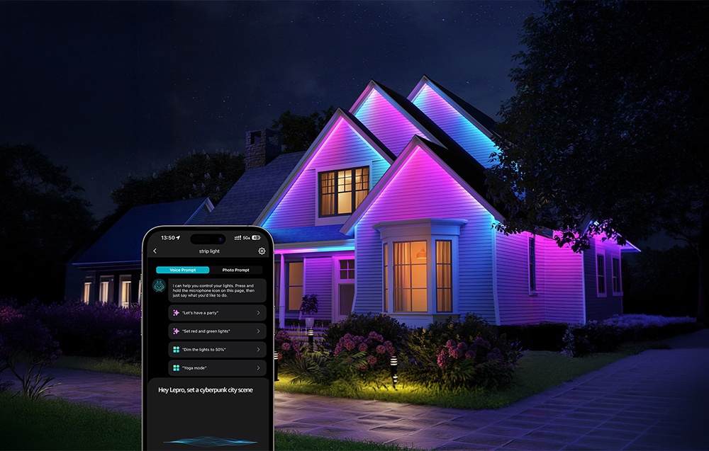 Lepro SW1 10m Wi-Fi Bluetooth RGBIC LED Strip aprašymas - Prekės nuotrauka Lepro SW1 10m Wi-Fi Bluetooth RGBIC LED Strip aprašymas - Prekės nuotrauka