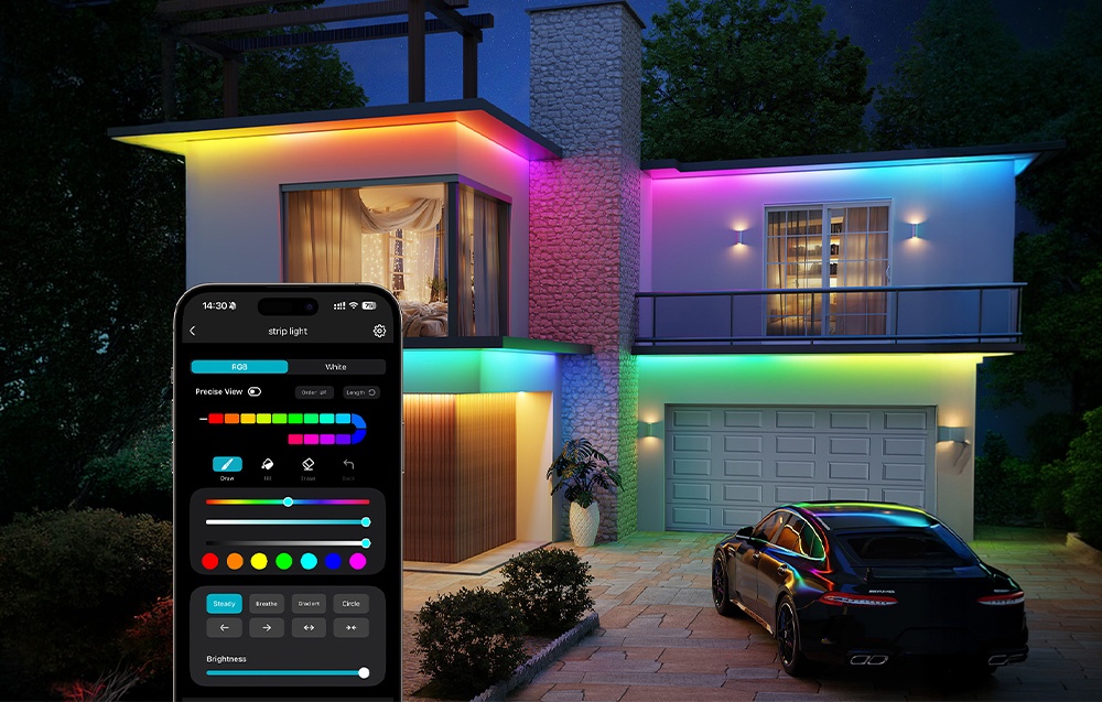 LEPRO SW1-6 RGB Smart LED Strip, 6 m aprašymas - Prekės nuotrauka