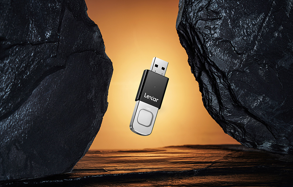 Lexar 128GB pirštų atspaudų skaitytuvas F35pro USB 3.2 aprašymas - Prekės nuotrauka