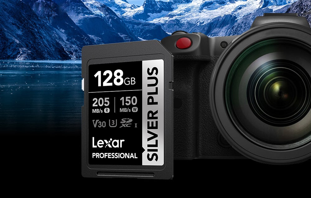 Atminties kortelė Lexar SDXC Professional Sidabrinis Plus UHS-I/U3/A2/4K R205/W150 (V30) 128GB aprašymas - Prekės nuotrauka Atminties kortelė Lexar SDXC Professional Sidabrinis Plus UHS-I/U3/A2/4K R205/W150 (V30) 128GB aprašymas - Prekės nuotrauka