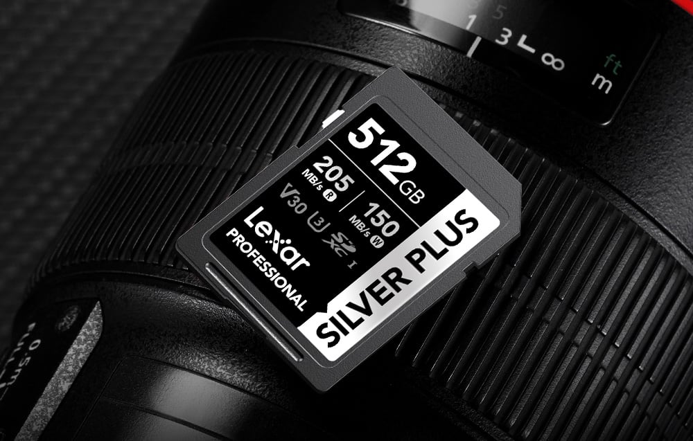 Atminties kortelė Lexar SDXC Professional Sidabrinis Plus UHS-I/U3/A2/4K R205/W150 (V30) 512GB aprašymas - Prekės nuotrauka