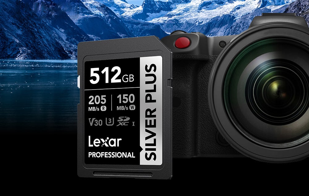 Atminties kortelė Lexar SDXC Professional Sidabrinis Plus UHS-I/U3/A2/4K R205/W150 (V30) 512GB aprašymas - Prekės nuotrauka