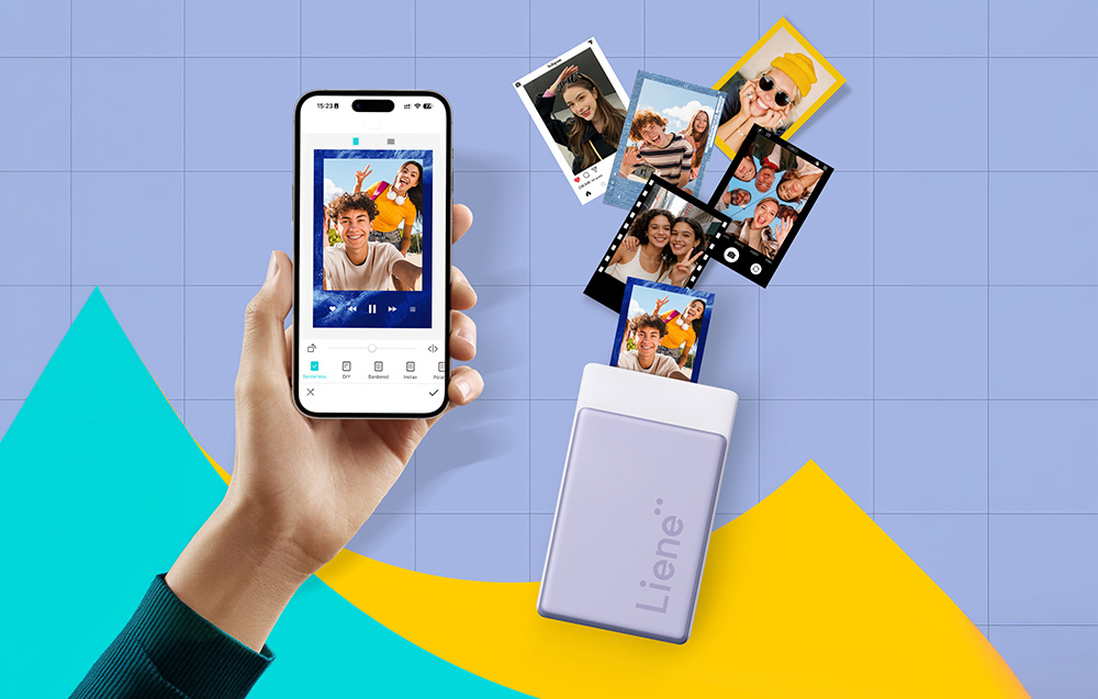 Liene Pearl N200 Pro 2x3" Portable Photo Spausdintuvas Kit (Violetinė) aprašymas - Prekės nuotrauka