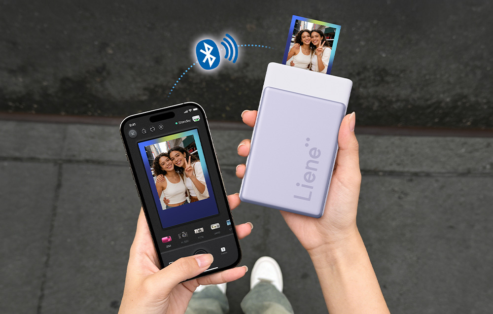LIENE Pearl N200 Pro 2x3" Portable Photo Spausdintuvas (Violetinė) aprašymas - Prekės nuotrauka