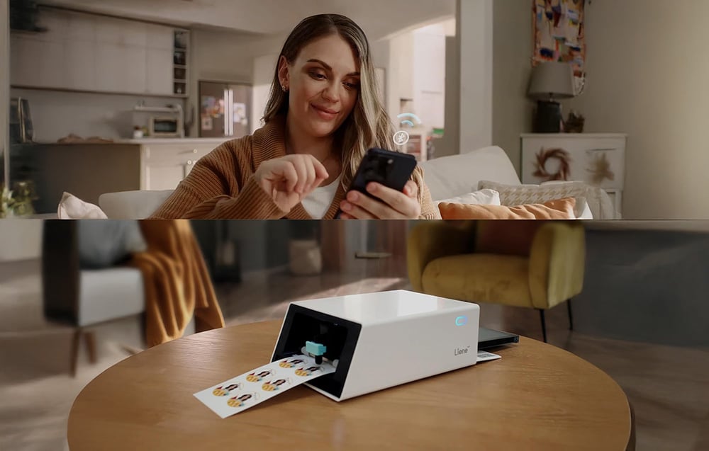 Liene Pix Cut 2-in-1 nešiojamas nuotraukų spausdintuvas aprašymas - Prekės nuotrauka