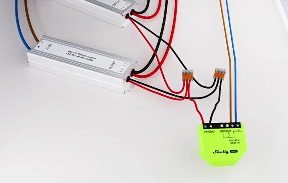 Shelly GEN3 DALI dimeris pagrindinis valdiklis (Wifi, Bluetooth) aprašymas - Prekės nuotrauka Shelly GEN3 DALI dimeris pagrindinis valdiklis (Wifi, Bluetooth) aprašymas - Prekės nuotrauka