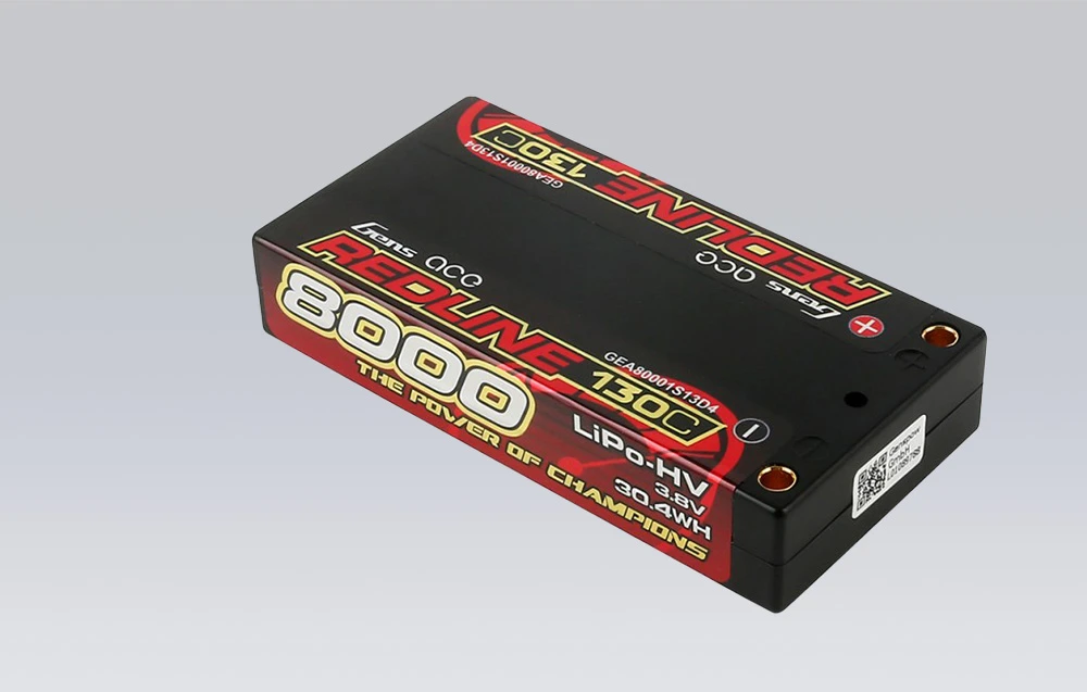 Gens Ace & Tattu Lipo baterija GENS ACE 8000mAh 3.8V 1S2P 130C aprašymas - Prekės nuotrauka Gens Ace & Tattu Lipo baterija GENS ACE 8000mAh 3.8V 1S2P 130C aprašymas - Prekės nuotrauka