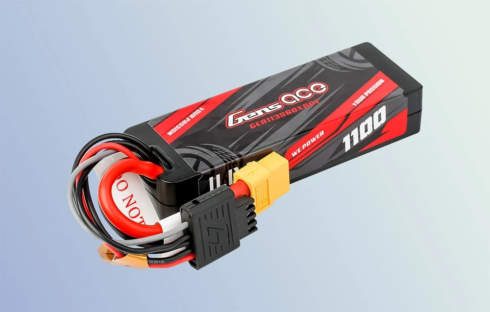 Lipo Gens ace G-Tech 1100mAh 11.1V 3S1P 60C GRP-76 kietojo korpuso baterija su XT60 kištuku aprašymas - Prekės nuotrauka Lipo Gens ace G-Tech 1100mAh 11.1V 3S1P 60C GRP-76 kietojo korpuso baterija su XT60 kištuku aprašymas - Prekės nuotrauka