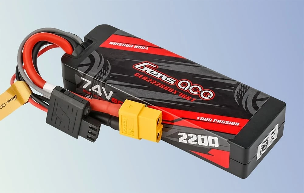 Lipo Gens ace G-Tech 2200 mAh 7,4 V 2S1P 60C GRP-76 kietojo korpuso baterija su XT60 kištuku aprašymas - Prekės nuotrauka Lipo Gens ace G-Tech 2200 mAh 7,4 V 2S1P 60C GRP-76 kietojo korpuso baterija su XT60 kištuku aprašymas - Prekės nuotrauka