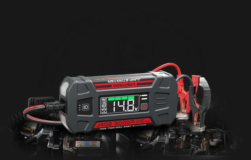 LOKITHOR J402 PRO 88,8 Wh 3500 A užvedimo jungiklis aprašymas - Prekės nuotrauka