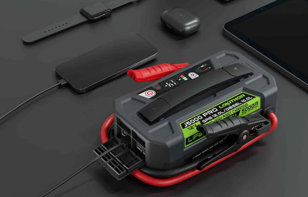 LOKITHOR J5000 PRO Jump Starter, 99.84 Wh, 5000 A aprašymas - Prekės nuotrauka