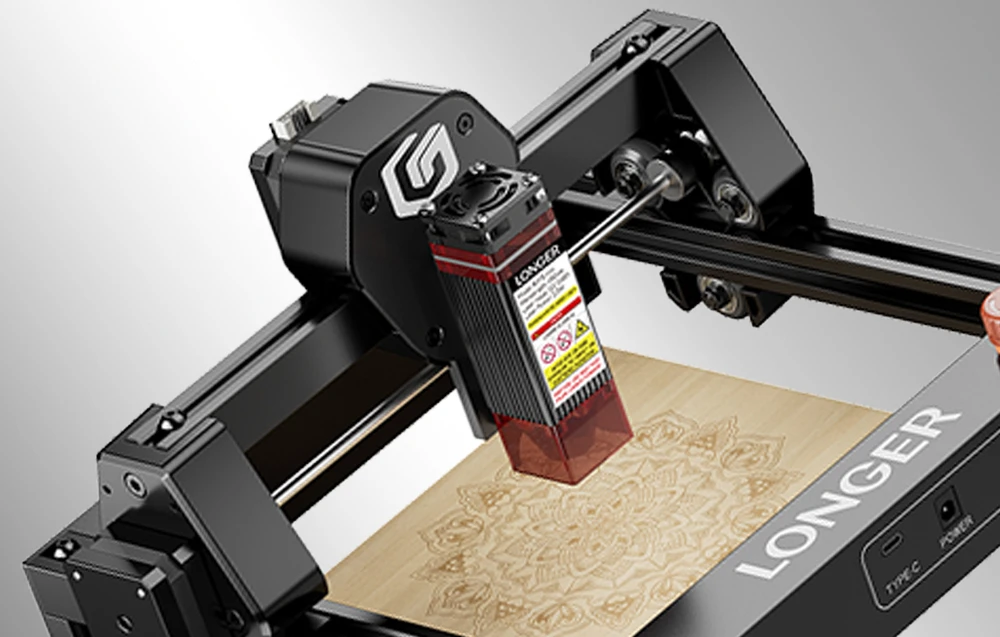LONGER RAY5 mini 3.5W lazerinis Engraver aprašymas - Prekės nuotrauka