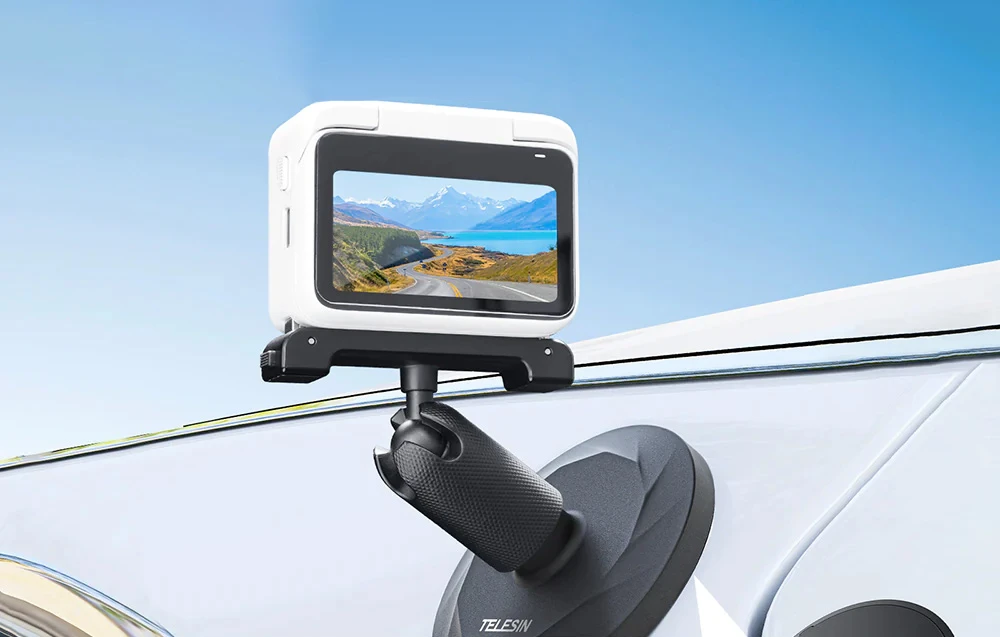 Magnetinio pagrindo ir siurbtuko pagrindo rinkinys TELESIN, skirtas Insta360 GO 3 aprašymas - Prekės nuotrauka