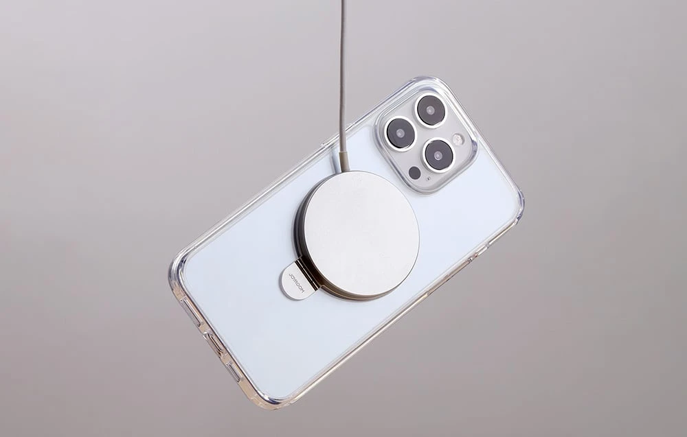 Dėklas Joyroom JR-BP004 magnetinis apsauginis telefono dėklas su laikikliu Apple iPhone 15 Pro Max skaidrus aprašymas - Prekės nuotrauka