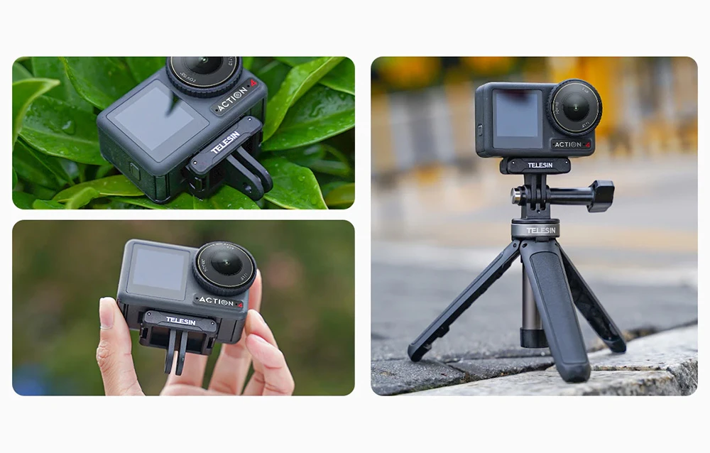 Telesin Magnetinis dviejų nagų adapteris DJI Action 3 fotoaparatui aprašymas - Prekės nuotrauka Telesin Magnetinis dviejų nagų adapteris DJI Action 3 fotoaparatui aprašymas - Prekės nuotrauka