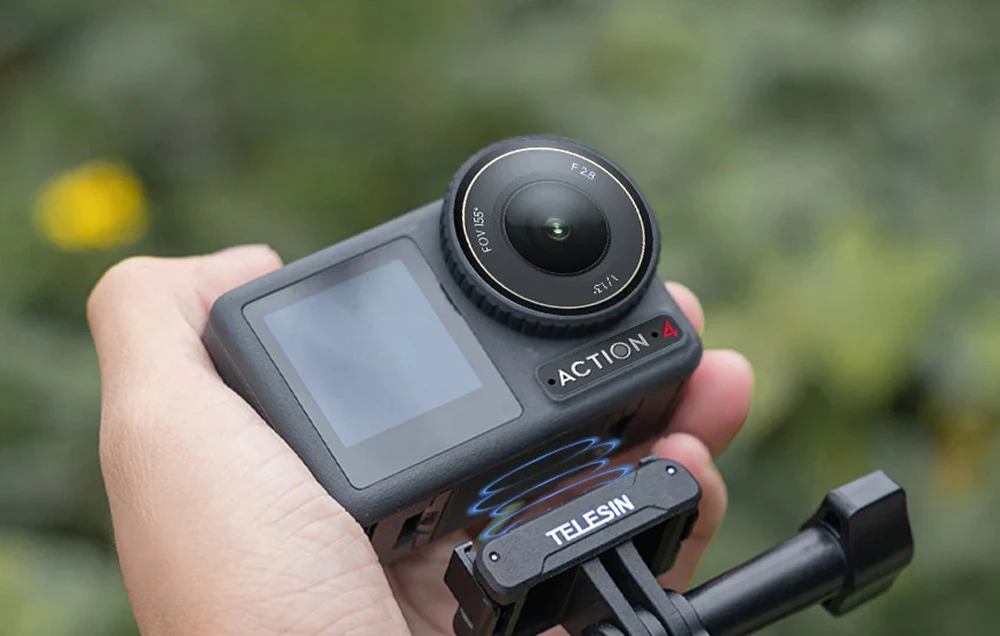 Telesin Magnetinis dviejų nagų adapteris DJI Action 3 fotoaparatui aprašymas - Prekės nuotrauka Telesin Magnetinis dviejų nagų adapteris DJI Action 3 fotoaparatui aprašymas - Prekės nuotrauka