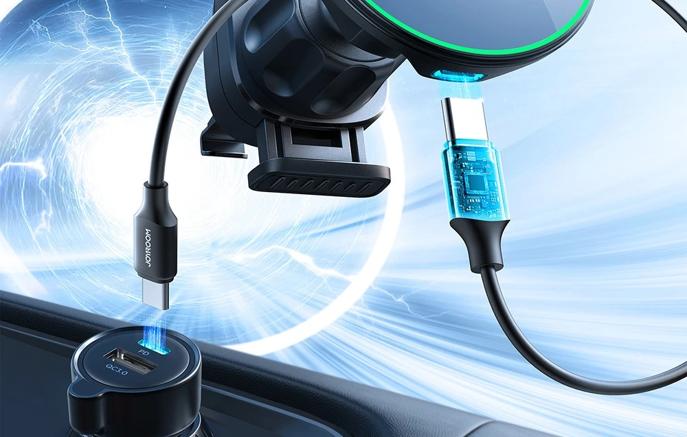 Magnetinis belaidžio automobilinio įkroviklio laikiklis Joyroom JR-ZS412 juodos spalvos aprašymas - Prekės nuotrauka Magnetinis belaidžio automobilinio įkroviklio laikiklis Joyroom JR-ZS412 juodos spalvos aprašymas - Prekės nuotrauka
