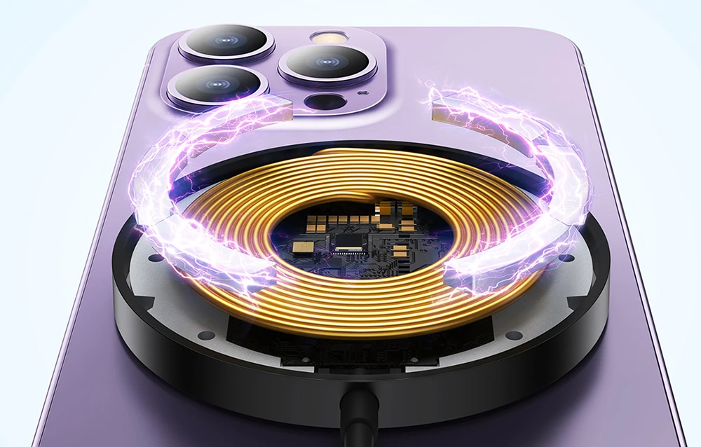 Baseus Simple Mini3 magnetinis belaidis įkroviklis 15 W (Bla aprašymas - Prekės nuotrauka Baseus Simple Mini3 magnetinis belaidis įkroviklis 15 W (Bla aprašymas - Prekės nuotrauka