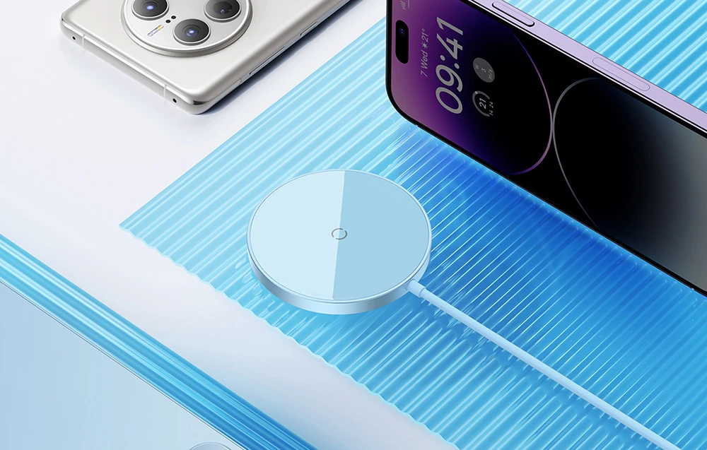 Baseus Simple Mini3 magnetinis belaidis įkroviklis 15 W (mėlynas) aprašymas - Prekės nuotrauka Baseus Simple Mini3 magnetinis belaidis įkroviklis 15 W (mėlynas) aprašymas - Prekės nuotrauka