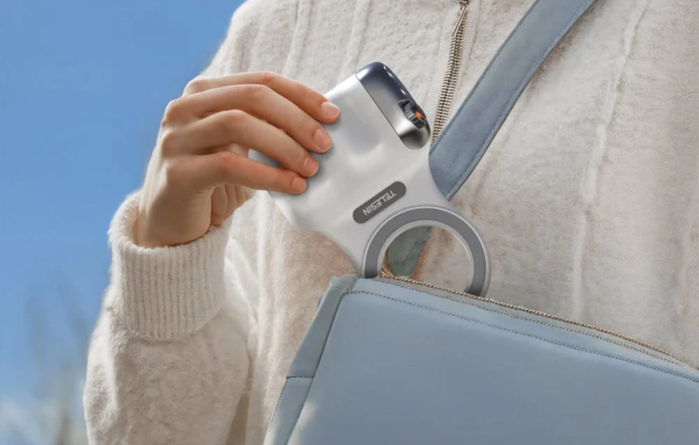 Telesin MagSafe Fun Shot Grip2 Magnetic Handle (Baltas) aprašymas - Prekės nuotrauka