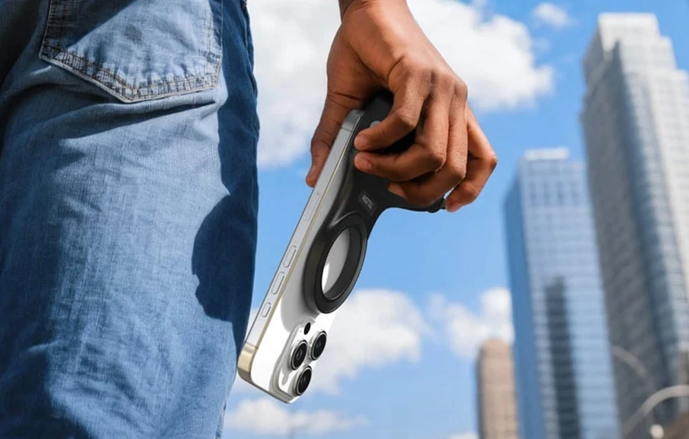 Telesin MagSafe Fun Shot Grip2 Magnetic Holder (Juodas) aprašymas - Prekės nuotrauka